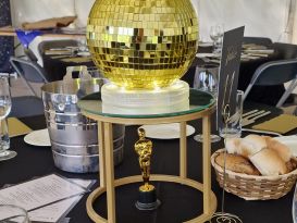 gold mirrorball centrepiece3